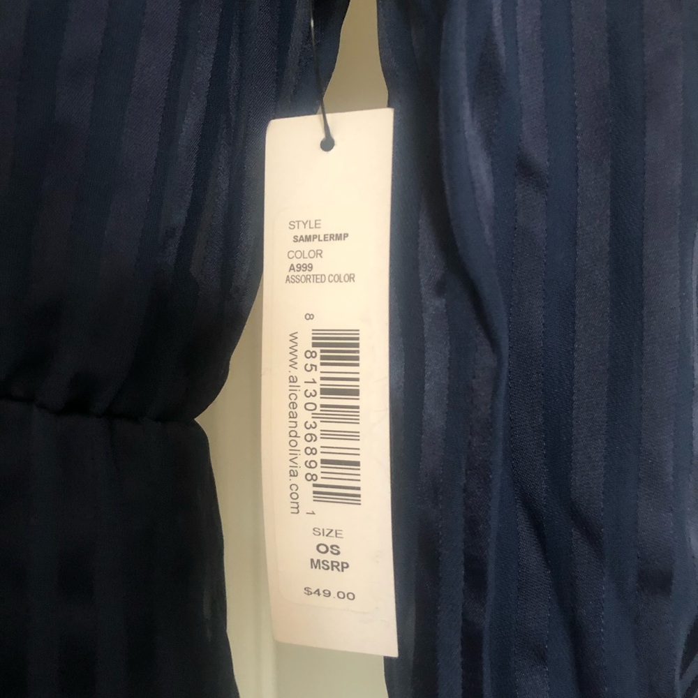 Alice + Olivia Callan striped romper